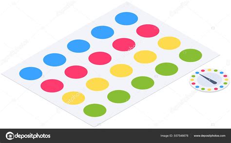 Twister game mat with colored circles, mobile outdoor game for active ...