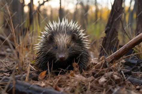 Premium AI Image | Porcupine in the wild