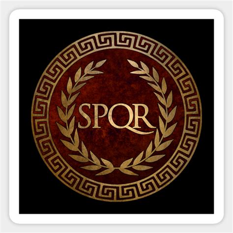 SPQR Symbol of Ancient Rome - Spqr Rome - Sticker | TeePublic