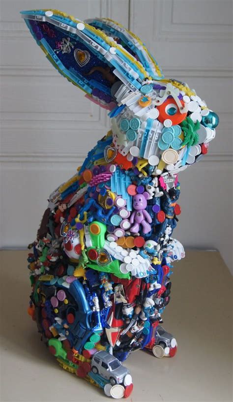 Robert Bradford | bunnylicious | Recycle sculpture, Recycled art projects, Rabbit sculpture