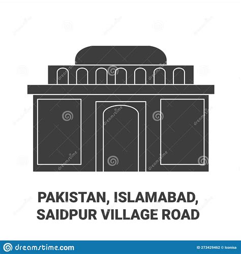 Pakistan, Islamabad, Saidpur Village Road Travel Landmark Vector ...