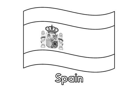 Spain Flag Coloring Page Archivo de Corte SVG por Creative Fabrica ...