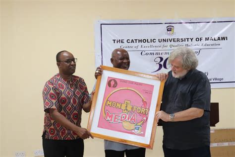 CUNIMA Awards Bishop Emeritus Chamgwera, Montfort Media – The Catholic University of Malawi