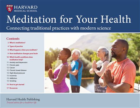 Meditation for Your Health - Harvard Health