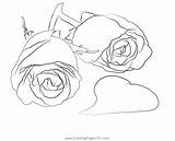 Valentines Red Rose Coloring Page For Kids  Free Day sketch template