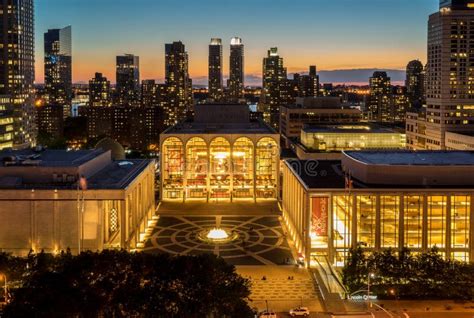 Evening View of Lincoln Center Opera House Editorial Image - Image of ...