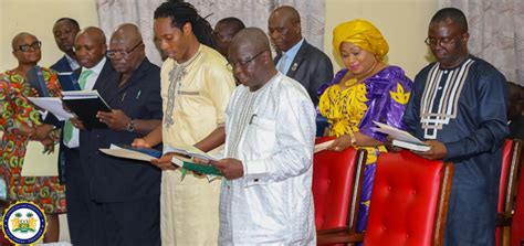 New cabinet ministers take oath of office at State House – SIERRA LEONE TELEGRAPH