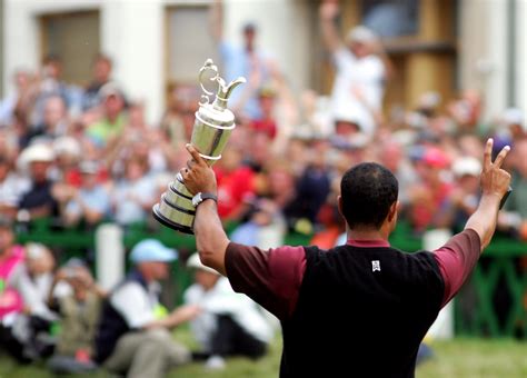 British Open winners celebrating with Claret Jug over the years