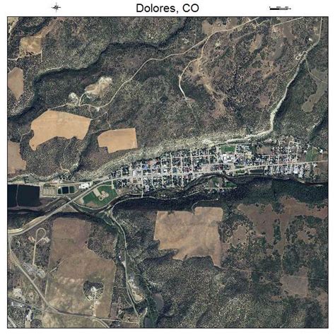 Aerial Photography Map of Dolores, CO Colorado