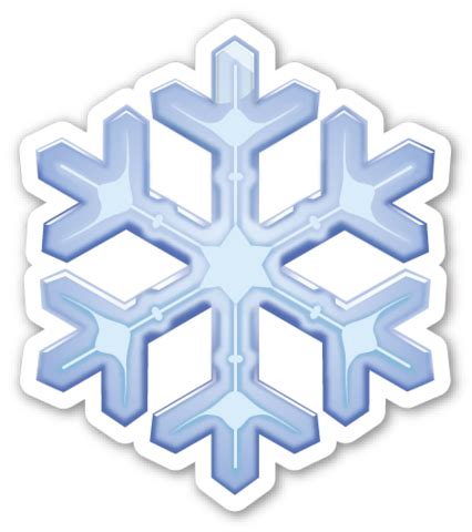 Snowflake | EmojiStickers.com Emoji Stickers, Tumblr Stickers, Cute Stickers, Food Stickers ...