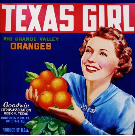 $9.59 - Mission Texas Girl Orange Citrus Fruit Crate Label Art Print #ebay #Collectibles | Fruit ...