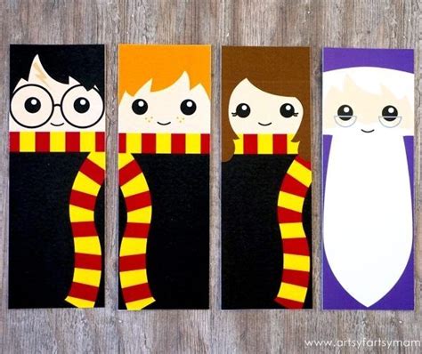 Free Printable Harry Potter Bookmarks | Artsy-Fartsy Mama within Printable Bookmarks… | Harry ...