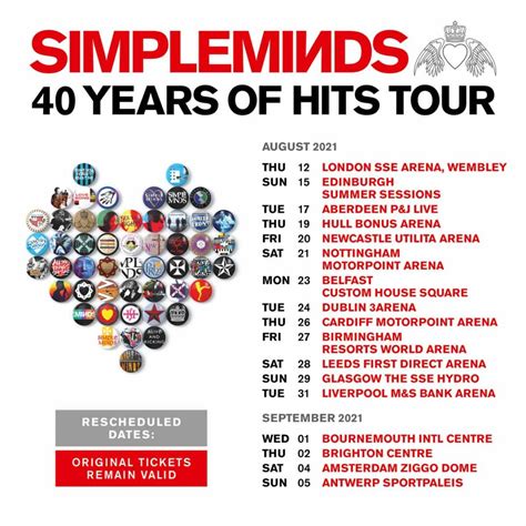 Simple Minds Feb 2021 Tour Dates Rescheduled - SIMPLEMINDS.COM