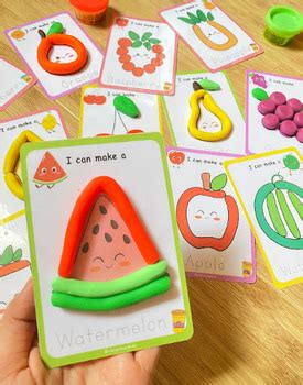 Fruits Play Dough Mats, Printable Play Doh, Fine Motor Skills. | TPT