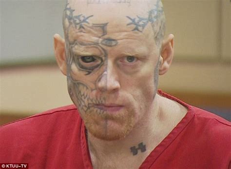 Jason Barnum with tattooed EYEBALL jailed after shooting police officers at Alaska motel - VoxVib