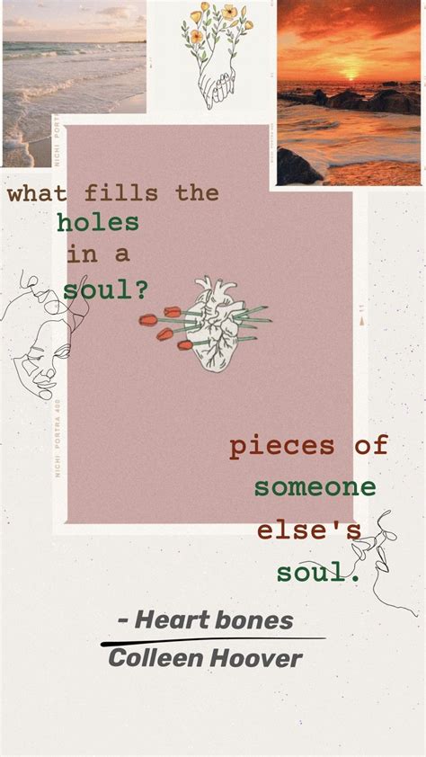 a collage of different images with the words what fills the holes in a soul? pieces of someone ...