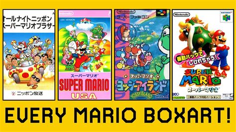 Super Mario Box Arts from NES to Switch (1983-2021) - YouTube