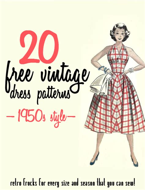 FREE VINTAGE SEWING PATTERNS / Va-Voom Vintage | Vintage Fashion, Hair ...