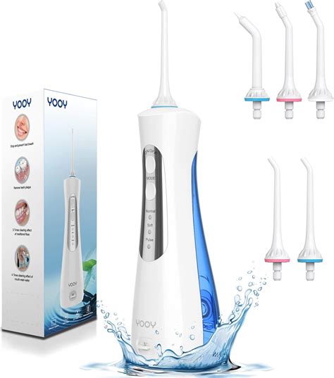 YOOY Water Flosser Cordless for Teeth Dental Oral Irrigator Portable ...