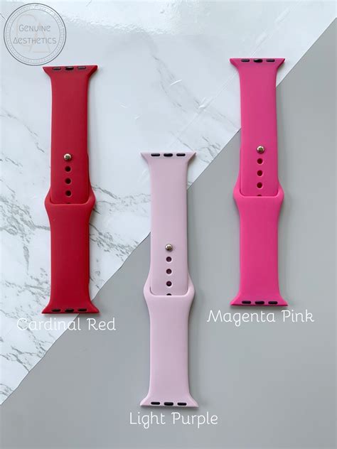 38mm/40mm 42mm/44mm Soft Silicone Apple Watch Bands | Etsy