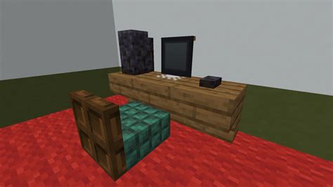 Desktop Computer with Desk - Minecraft Furniture