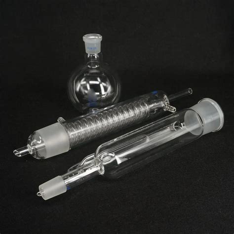 500ml Extraction Apparatus Soxhlet with Coil Condenser Laboratory Glassware-in Flask from Office ...