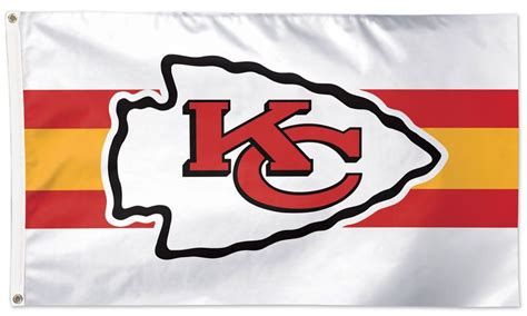 Kansas City Chiefs White Deluxe 3×5 Flag - I AmEricas Flags