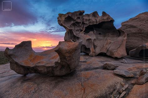 Remarkable Rocks - Peter Nestler Colorful Sunrise on Kangaroo Island