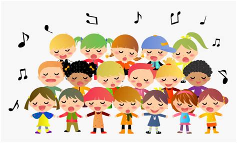 Transparent Choir Clipart Black And White - Children Choir, HD Png Download - kindpng