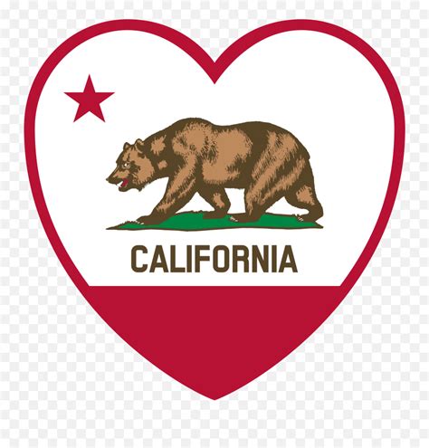 California Svg Heart Transparent Png - California Clipart Emoji,Emoji California Flag - free ...