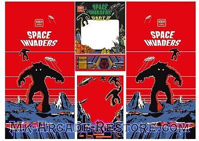 Space Invaders Part 2 Side Art Arcade Cabinet Artwork Graphics Decals | eBay