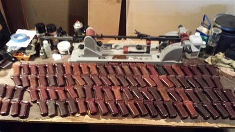 So my shipment of 100 Ak pistol grips showed up. Some of these are gorgeous! Now to build 100 AK ...