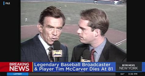 Former Mets broadcaster Tim McCarver dies at 81 - CBS New York