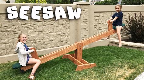 Make Your Own SeeSaw! - YouTube | Backyard fun, Kids seesaw, Seesaw