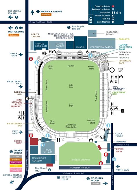 Lord's Cricket Ground Map | Lord's