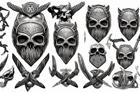 Viking Skull Tattoo Designs