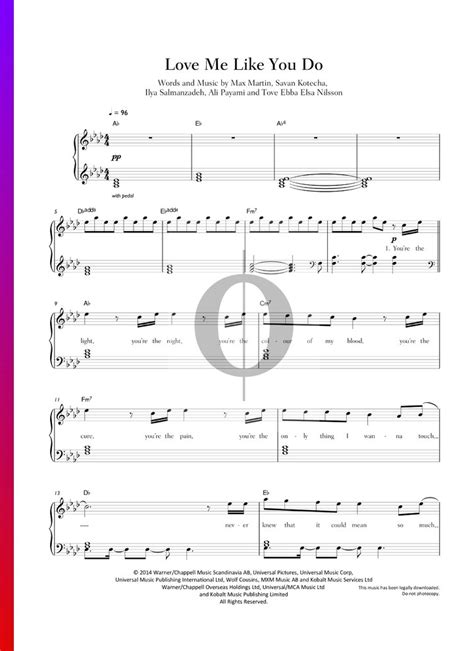 Love Me Like You Do (Ellie Goulding) Piano Sheet Music - OKTAV