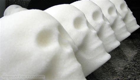 How to Make Sugar Skulls: Step-by-Step Demo with Photos, Using Sugar Skull Molds — Art is Fun