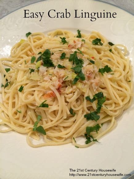 Easy Crab Linguine - April J Harris