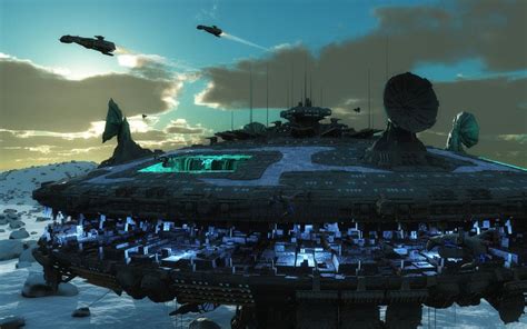 Sci Fi Military Base Model