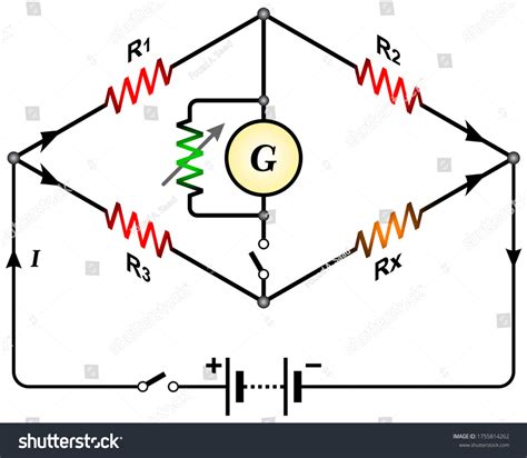 Wheatstone Bridge Originally Developed Measure Unknown Stock Vector ...