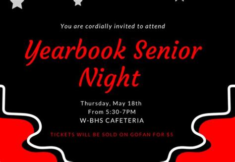 Yearbook Senior Night - 2023 | Winder-Barrow High School