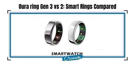 Oura ring Gen 3 vs 2: Smart Rings Compared - SmartwatchCrunch