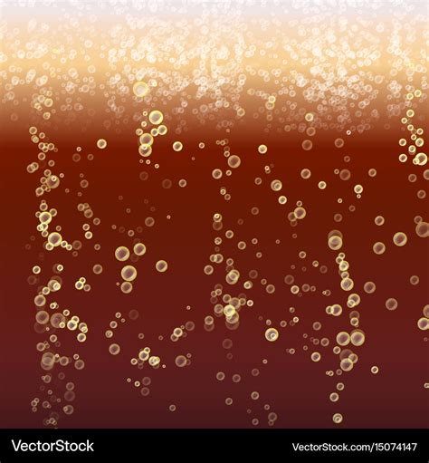 Cola bubbles background dark soda droplets Vector Image