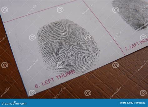 Fingerprints examination stock photo. Image of impression - 84547042