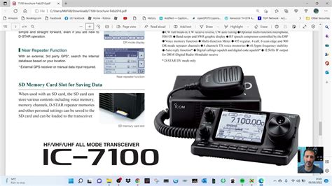 ICOM IC-7100 All Mode All Band Transceiver-Brochure - YouTube