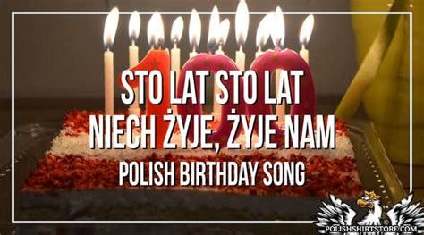 Happy Birthday In Polish - Sto Lat Lyrics | Birthday song lyrics ...