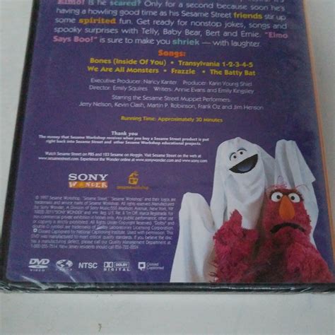 Sesame Street Elmo Says Boo! DVD 1997 - DVD, HD DVD & Blu-ray