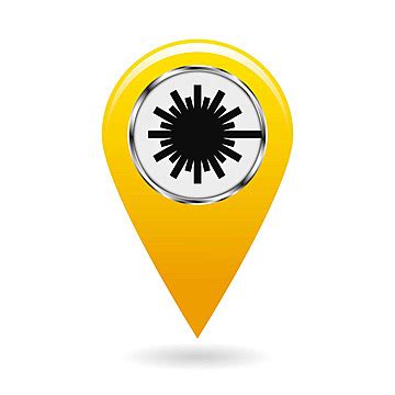 Laser Radiation Zone Map Marker Industrial Target Navigation Vector, Industrial, Target ...