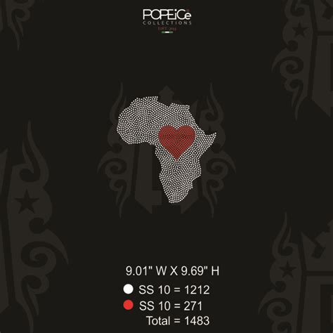 Motherland Africa Rhinestone Template – Popeice Collections